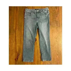 True Religion Light Wash Jennie Curvy Midrise Capri, size 30